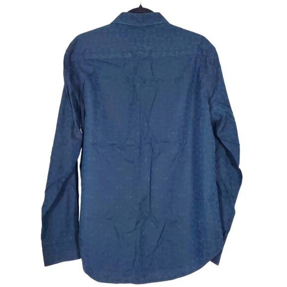 EUC Robert Graham Dark Green Dress Shirt Sz M - Picture 5 of 11